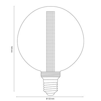 Vintlux Rainn 125mm Globe Xl Gold Dimmable LED Bulb, 5 of 5