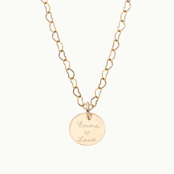 Personalised Heart Chain Necklace, 4 of 9