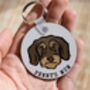 Wire Haired Dachshund Keyring, thumbnail 2 of 6