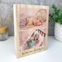 Personalised Freestanding Two Photos Giant Wooden Block 21cm X 15cm Portrait, thumbnail 2 of 5