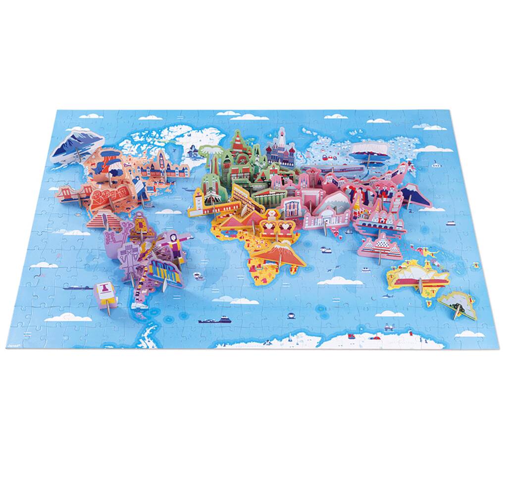 Huge World Map, Dinosaur Or Solar System Puzzles, 1 of 10