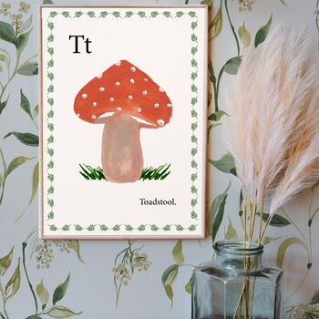 T Is For Toadstool Print, 2 of 5