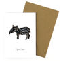 Tapir Baby Print A6 Greetings Card, thumbnail 7 of 7