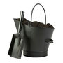 Traditional Black Coal Bucket With Shovel, thumbnail 2 of 6