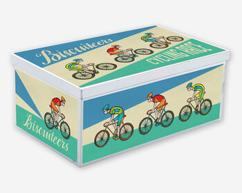 Father's Day Cycling Bike Race Biscuit Tin Gift, 4 of 4