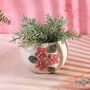 G Decor Floral Ceramic Planter Line Handcrafted Decorative Pot, thumbnail 1 of 4