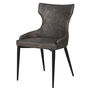 Vintage Grey Faux Leather Dining Chair, thumbnail 1 of 2