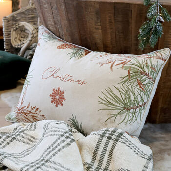 Pinewood Plush Christmas Cushion, 2 of 4