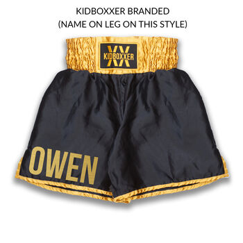 Personalised Boxing Shorts Children's Kids, 6 of 12