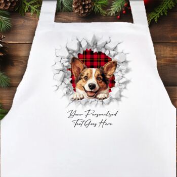 Personalised Christmas Corgi Break Through, 4 of 10
