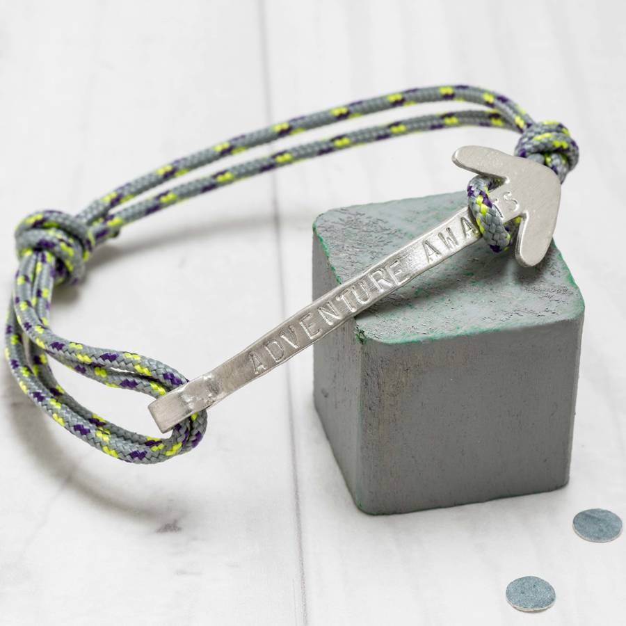 Men's Personalised Arrow Bracelet By Chambers & Beau