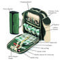 Deluxe Backpack Hamper And Picnic Blanket Forest Green, thumbnail 5 of 5