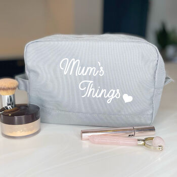 Personalised Make Up/Wash Bag With Hearts For Mum, 6 of 6