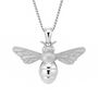 Personalised Sterling Silver Chunky Bee Pendant Necklace, thumbnail 8 of 12