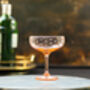 A Set Of Four Rose Cocktail Glasses With Stars Design, thumbnail 2 of 2