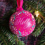 Personalised Calligraphy Name Bauble, thumbnail 4 of 6