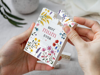 Personalised Wildflower Building Block Gift For Mum, Nan, Grandma, Sister, 7 of 12