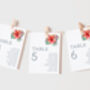 Wedding Seating Plan Cards Tropical, thumbnail 1 of 6