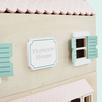 Personalised Colourful Wooden Doll’s House, 3 of 6