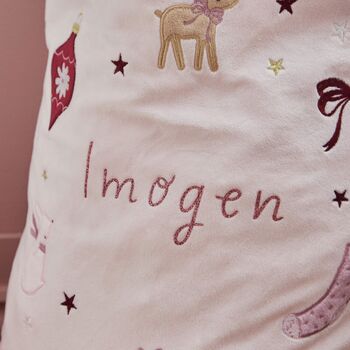 Personalised Pink Christmas Gift Sack, 2 of 4