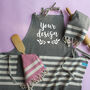 Personalised Handwoven Pure Cotton Kitchen Apron, thumbnail 4 of 12