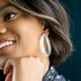 Miya Sterling Silver Large Statement Hoop Earrings, thumbnail 3 of 6