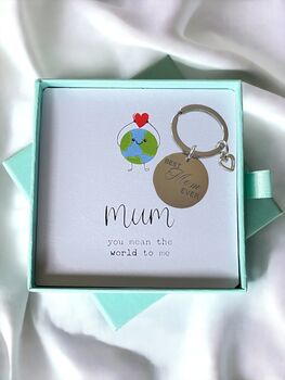 Personalised Best Mum Ever Key Ring With Gift Box, 2 of 5