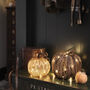 Set Of Two Light Up LED Rattan Pumpkin Decorations, thumbnail 3 of 4