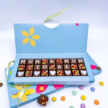 Mum And Mum To Be Personalised Chocolate Gift, 2 of 7
