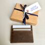 Leather Men's Card Holder ~ Rfid Protected, thumbnail 1 of 5