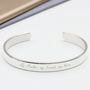 Personalised Heavy Sterling Silver Message Bracelet, thumbnail 2 of 6