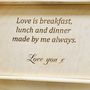 Personalised Serving Tray With Hearts, thumbnail 5 of 9