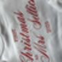 Custom Embroidered 'First Christmas As Mrs…' Personalised Surname Sweatshirt, thumbnail 1 of 4