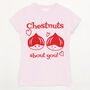 Chestnuts About You Women's Valentine's Day T Shirt, thumbnail 3 of 3
