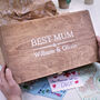 Personalised 'Best Mum' Wooden Memory Box, thumbnail 1 of 3