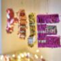 Fringe Letters Christmas Decorations, thumbnail 4 of 4