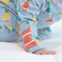 Newborn Baby Sleepsuit With Zip | Unisex Duck Print, thumbnail 5 of 11