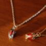 Tulip Flame Necklace And Earrings Sets, thumbnail 5 of 11