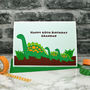 'Dinosaurs' Personalised Birthday Card From Children, thumbnail 2 of 8