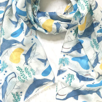 Shark Print Scarf, 2 of 4