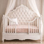 Ophelia Cot Bed Three In One White Fabric, thumbnail 2 of 3