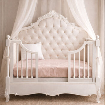 Ophelia Cot Bed Three In One White Fabric, 2 of 3