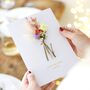 Personalised Foil Dried Flower Greeting Card, thumbnail 1 of 12