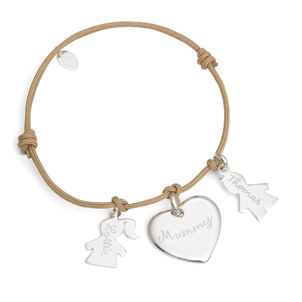 Personalised Family Bracelet By Merci Maman
