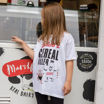 Cereal Killer Girls' Slogan T Shirt, 4 of 4