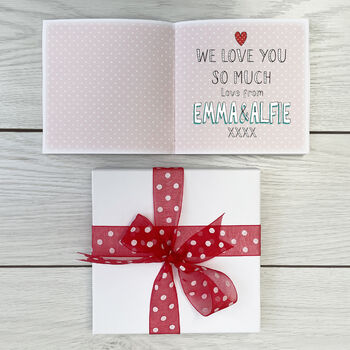 Personalised Daddy Valentine Book Card, 2 of 5