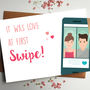 Love At First Swipe Card With Phone, thumbnail 4 of 7