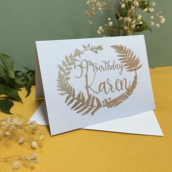 Personalised Lasercut Birthday Card, 2 of 9