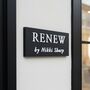 Personalised Matte Black House Sign With Raised White Lettering Lettering, thumbnail 1 of 6