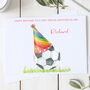 Personalised Brother In Law Football Birthday Card, thumbnail 2 of 2